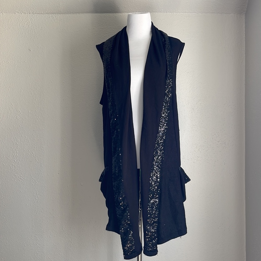 🆕NWT Juicy Couture Sleeveless Open Sweater Cardigan